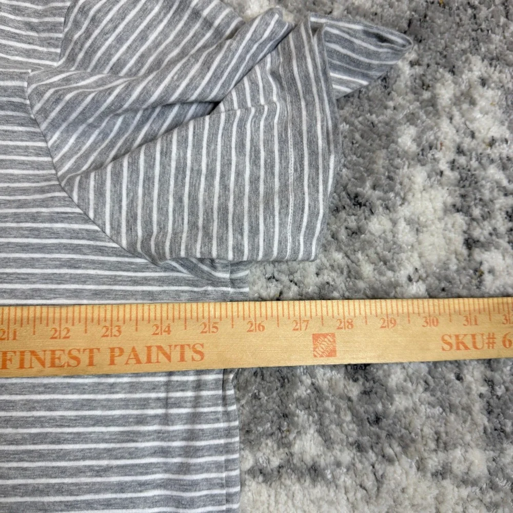 Polo Ralph Lauren Grey‎ & White striped Polo Short sleeve Size XXL